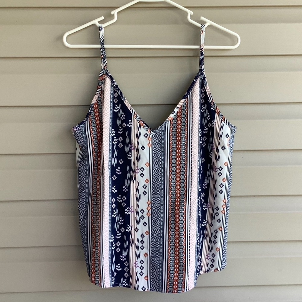SHEIN Patchwork Print Cami Top - Size Large 3/$12